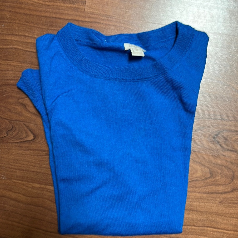JCrew merino wool royal blue sweater size s